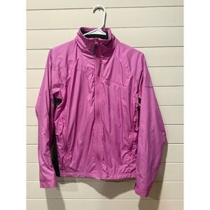 Columbia Sportswear Woman's Small Titanium Pink Full Zip Jacket‎ Lightweight